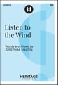 Listen to the Wind SSA choral sheet music cover